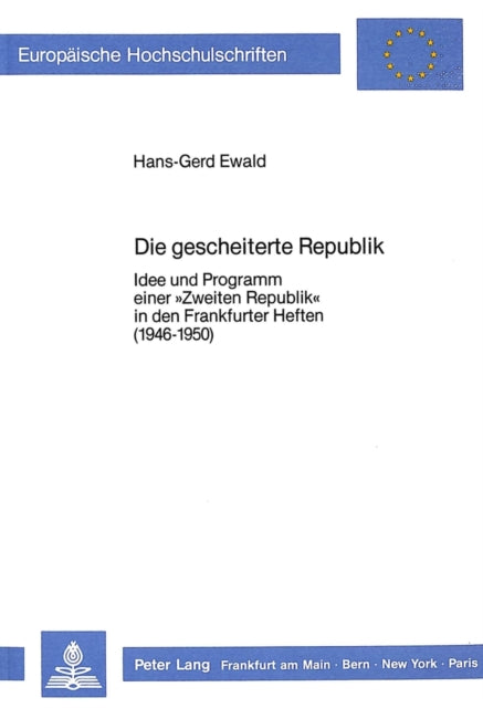 Book cover of: Die gescheiterte Republik