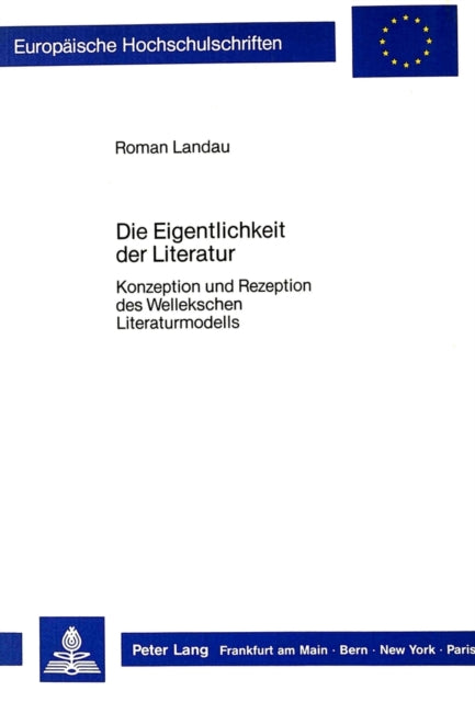 Book cover of: Die Eigentlichkeit der Literatur