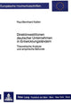 Book cover of: Direktinvestitionen deutscher Unternehmen in Entwicklungslaendern