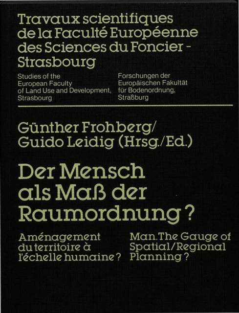 Book cover of: Der Mensch als Ma der Raumordnung?
