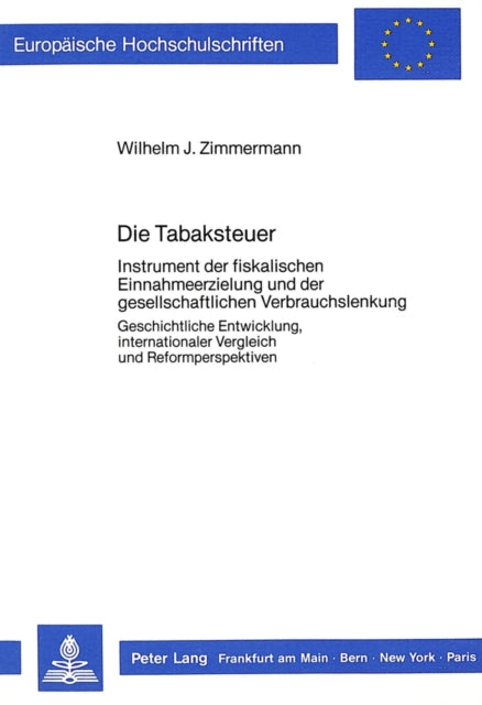 Book cover of: Die Tabaksteuer