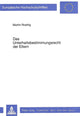 Book cover of: Das Unterhaltsbestimmungsrecht der Eltern