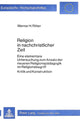 Book cover of: Religion in nachchristlicher Zeit