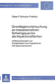 Book cover of: Grundlagenuntersuchung an massesensitiven Schwingquarzen als Impaktionsflaechen