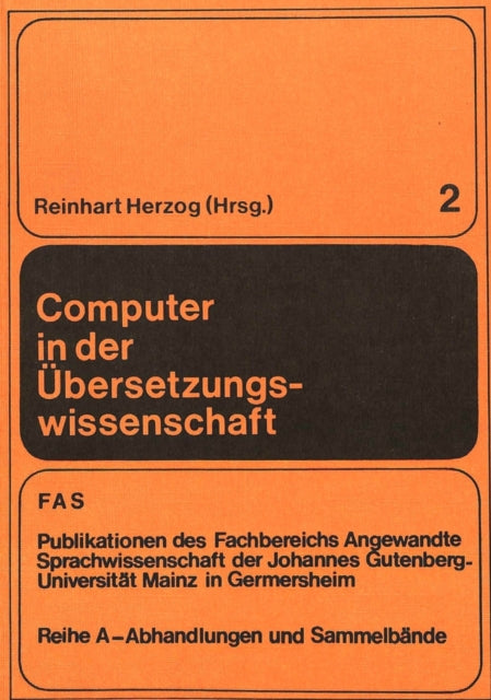 Book cover of: Computer in der Uebersetzungswissenschaft