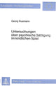 Book cover of: Untersuchungen ueber psychische Saettigung im kindlichen Spiel
