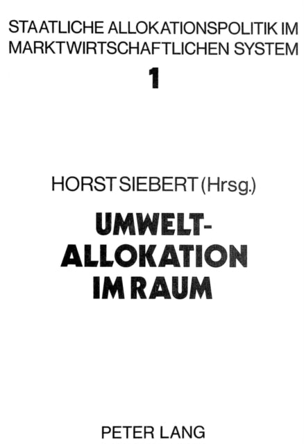 Book cover of: Umweltallokation im Raum