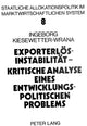 Book cover of: Exporterloesinstabilitaet