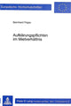 Book cover of: Aufklaerungspflichten im Mietverhaeltnis