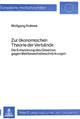 Book cover of: Zur oekonomischen Theorie der Verbaende