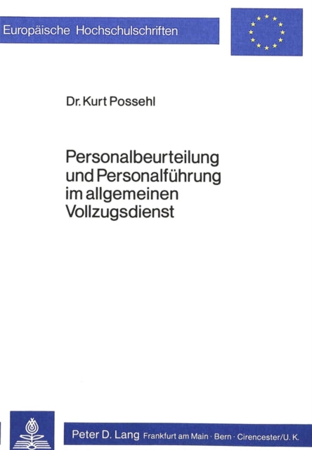 Book cover of: Personalbeurteilung und Personalfuehrung im allgemeinen Vollzugsdienst