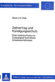 Book cover of: Zeitvertrag und Kuendigungsschutz
