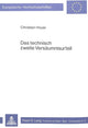 Book cover of: Das technisch zweite Versaeumnisurteil