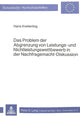 Book cover of: Das Problem der Abgrenzung von Leistungs- und Nichtleistungswettbewerb in der Nachfragemacht-Diskussion