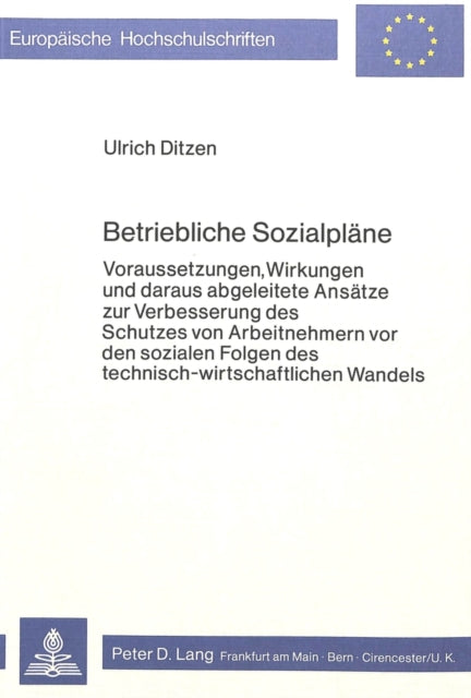 Book cover of: Betriebliche Sozialplaene
