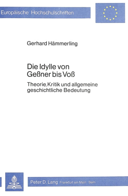 Book cover of: Die Idylle von Gessner bis Voss