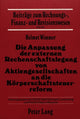 Book cover of: Die Anpassung der externen Rechenschaftslegung von Aktiengesellschaften an die Koerperschaftssteuerreform