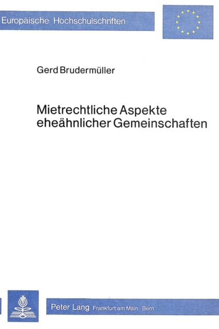 Book cover of: Mietrechtliche Aspekte eheaehnlicher Gemeinschaften