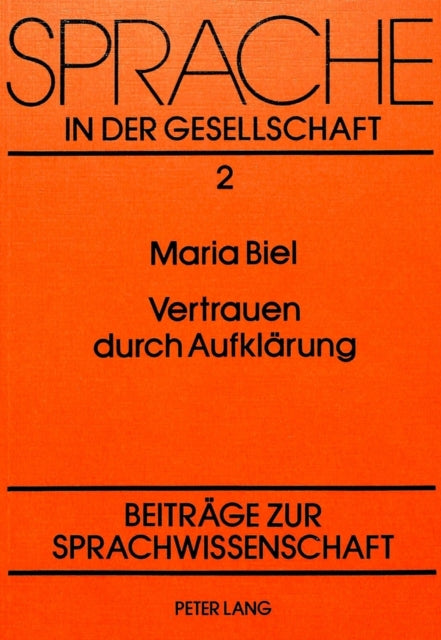 Book cover of: Vertrauen durch Aufklaerung