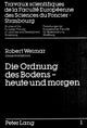 Book cover of: Die Ordnung des Bodens - heute und morgen