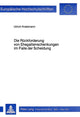 Book cover of: Die Rueckforderung von Ehegattenschenkungen im Falle der Scheidung