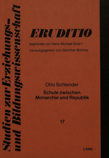 Book cover of: Schule zwischen Monarchie und Republik