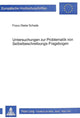 Book cover of: Untersuchungen zur Problematik von Selbstbeschreibungs-Frageboden