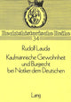 Book cover of: Kaufmannische Gewohnheit und Burgrecht bei Notker dem Deutschen