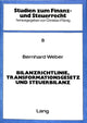 Book cover of: Bilanzrichtlinie, Transformationsgesetz und Steuerbilanz