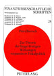 Book cover of: Zur Theorie der laengerfristigen Wirkungen «expansiver» Fiskalpolitik