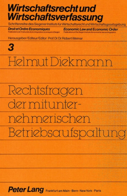 Book cover of: Rechtsfragen der mitunternehmerischen Betriebsaufspaltung