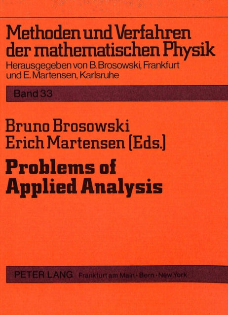 Book cover of: Problems of Applied Analysis