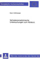 Book cover of: Verhaltensmedizinische Untersuchungen zum Hoersturz