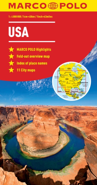 Book cover of: USA Marco Polo Map