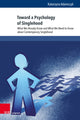 Book cover of: Toward a Psychology of Singlehood. By: Katarzyna Adamczyk