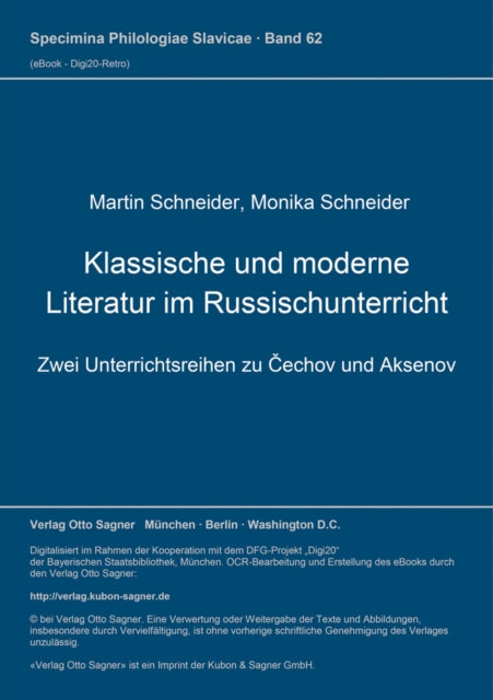 Book cover of: Klassische und moderne Literatur im Russischunterricht