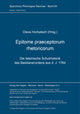 Book cover of: Epitome praeceptorum rhetoricorum