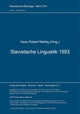 Book cover of: Slavistische Linguistik 1993