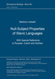Book cover of: Null-Subject Properties of Slavic Languages