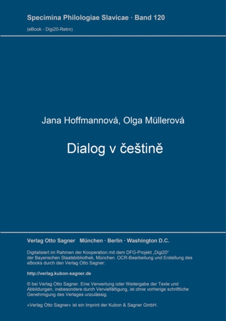 Book cover of: Dialog v cestine