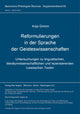 Book cover of: Reformulierungen in der Sprache der Geisteswissenschaften