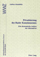 Book cover of: Privatisierung des Basler Kunstmuseums. By: Andrea Attenhofer
