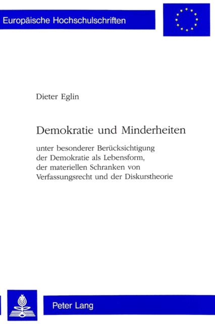 Book cover of: Demokratie und Minderheiten. By: Dieter Eglin