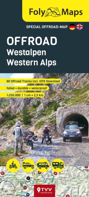 Book cover of: FolyMaps OFFROAD Western Alps 1:250,000
