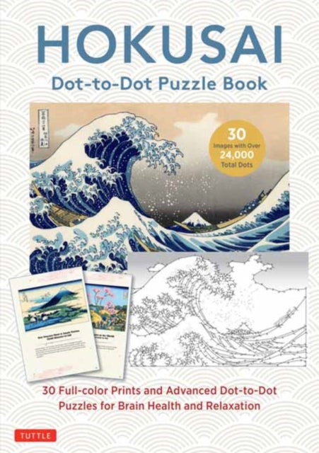 Book cover of: Hokusai Dot-to-Dot Puzzle Book. By: Katsushika Hokusai