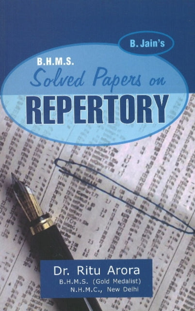 Book cover of: BHMS Solved Papers in Repertory. By: Arora Ritu