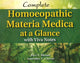 Book cover of: Complete Homoeopathic Materia Medica at a Glance. By: Anuradha V. Chavan