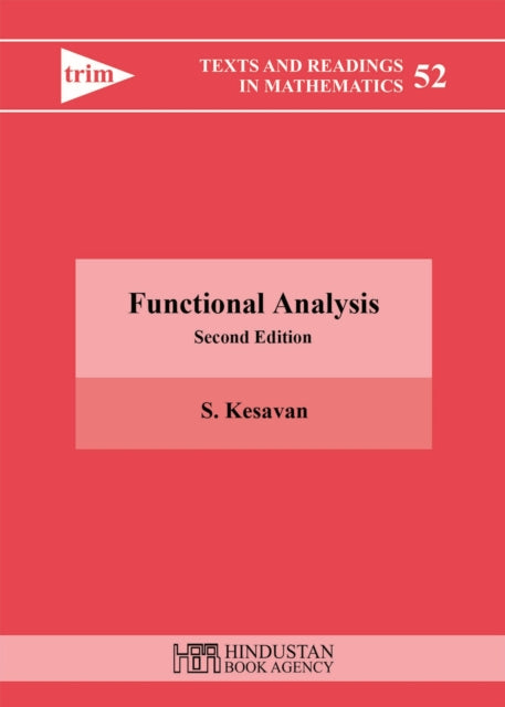 Book cover of: Functional Analysis. By: S. Kesavan