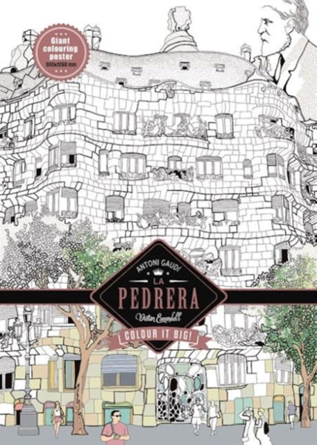 Book cover of: La Pedrera - Antoni Gaudi:  Color in Poster. By: Victor Escandell