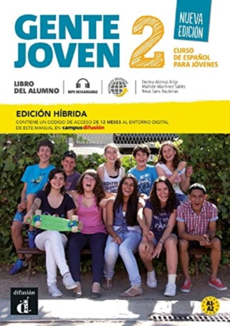 Book cover of: Gente joven Nueva edicion 2 Ed. hibrida Libro del alumno + audio MP3. A1-A2. By: Matilde Solis Sallés